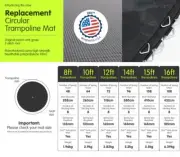 Kahuna Springless Trampoline Replacement Mat Round 12ft AU Stock Good Qual ✨