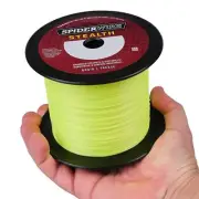 SpiderWire Stealth Superline, Hi-Vis Yellow 1500 yd, 15lbs.