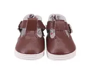 Doll Shoes Soft Casual Mini Doll Boots for Decoration - Dark Brown