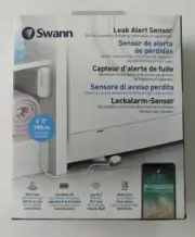 Swann Leak Alert Sensor - White - Detect Leaks Mobile Alert, Brand New