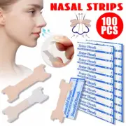 100 Pack Nasal Strips Help Breathe Better Stop Snoring Sleep Right Snore Less AU