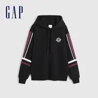 在飛比找蝦皮商城優惠-Gap 女裝 Logo印花刷毛帽T-黑色(840929)