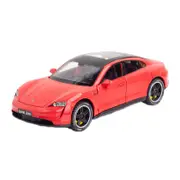 Catzon 1:32 Tacyan Alloy Car Model with Pull-Back Functionality and Sound Light Effects-Red