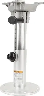 Boat Seat Pedestal Aluminum Alloy 360 Degree Swivel Adjustable Height 335 to 490mm for RV Yacht Marine