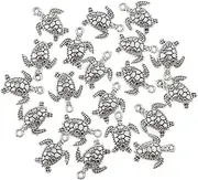 20 Pieces Bulk Fish Sea Creatures Loose Beads Pendant for Making Bracelet Necklace Charms Jewelry - Turtle, 1.4cm-2cm Durable and Useful Durability