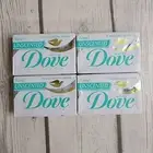Vintage 80's Lot 4 Unscented White Dove 1/4 Moisturizing Cream Bar Size 1.5 oz