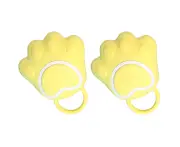 Bath Brush Comb Silicone Rubber Grooming Brush Silicone Puppy Massage Brush Hair Fur Grooming Cleaning Brush Soft-Color-Yellow