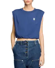 Sandro Short Draped Tee
