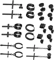 [TINEASUR] Stylish Male Ear Studs Set 10 Pairs Fashionable Decorative Ear Hooks Accessory