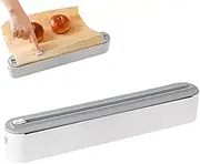 Foil Cutter Dispenser,Magnetic Refillable Cling Film Dispenser | with Cutter Refillable Cling Film for Kitchen Storage Organization