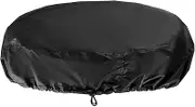 Rain Barrel Cover - Drum Lid with Adjustable Lamb | Outdoor Bucket Lid Protector for Trash Cans, Trash Bins, Storage Drums, Fabric Cover