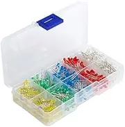 Xunweiad 3mm LED 500 pcs red green yellow blue white light emitting diodes