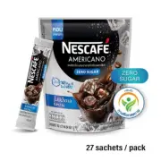 Nescafe " Zero Sugar " AMERICANO ORIGINAL Instant Coffee 3in1 (27 sachets/pack)