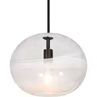 Besa Lighting 1TT-GENOCL-EDIL-BK Geno 1 Light Black Pendant Ceiling Light