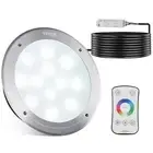 VEVOR 12V LED Pool Light, 10 Inch 40W, RGBW Color Changing Inground Swimming Poo