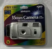 35mm Camera - Flash Studio 35 Blue- Preloaded 400 Speed - Film - Walgreens Brand