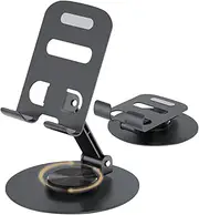 Portable Phone Stand - Flexible Holder for Smartphone | Adjustable Height and Angle Foldable Cell Phone Stand Holder for Desk