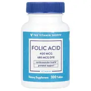 The Vitamin Shoppe, Folic Acid, 680 mcg DFE, 300 Tablets