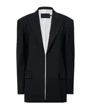 Devon shearing wool suit jacket US4 Black
