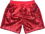 [Symunnia] Toddler Baby Girl Sparkle Sequin Bloomers Shorts Kids Girls Cute Summer High Waist Glitter Clubwear Dance Shorts