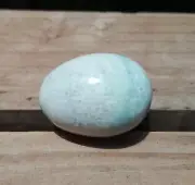 Medium jade yoni egg White Blue certified Natural Stone kegel pelvic exerciser