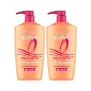 L'Oreal Paris Elvive Dream Lengths Shampoo and Conditioner Kit, Paraben Free,...