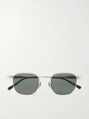 [GUCCI EYEWEAR] GUCCI EYEWEAR - Square-frame Gold-tone And Enamel Sunglasses - One size One size Gold