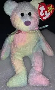 * NEW * GROOVY The Bear Mint Condition TY Beanie Baby w/ Tags MANY RARE ERRORS