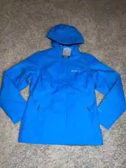 Columbia Summit Lake Insulated Hooded Jacket (Fathom Blue, Medium)