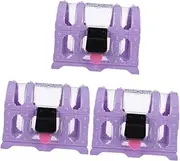 3 Sets Storage Box with Lock Ring Gift Box Pretend Toys Vintage Storage Box Trinket Holder Box Girls Treasure Box Princess Chest Box Diamond Box Children Gift Box Kids Jewelry Box (Color : Purplex4pc
