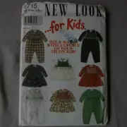 New Look Baby Dress Jumper Bib Size A NB S M L Uncut Pattern Vintage