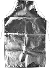 Heat Resistant Apron, 1000°C Aluminum Foil Apron High Temperature Working Apron Fireproof and Thermal Insulation Apron for Men Women