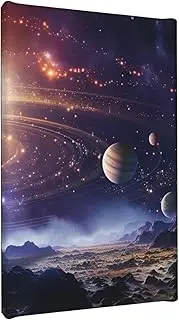 Canvas Wall Art for Living Room Wall Decor Modern Artwork Painting Pictures Hanging Canvas Prints Outer Space Galaxy Universe Aesthetic Wall Art for Bedroom Bathroom Office Wall Art Decor 8"x12"