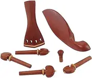 FUNOMOCYA 7pcs Jujube Wood Violin Kit Essential Accessories for Violin Players Includes Tailpiece Chin Rest End Pin and Pegs Durable and Reliable Components