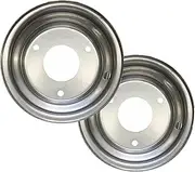 TDR 2pcs 6" Inch Front Rear Wheel Rim for ATV Quad Bike Dune Buggy Ride-on Mowers Go Kart, 3 Bolt Hole