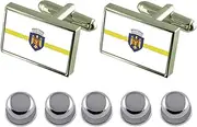 [Select Gifts] Shirt Dress Studs Chisinau City Moldova Flag Cufflinks