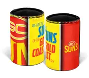 Gold Coast Suns AFL SONG Beer Can Bottle Cooler Stubby Holder Cosy
