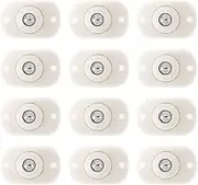 12 Pcs Self Adhesive Caster Wheels,DIY Mini Swivel Casters Wheels 360 Degree Rotation Small Slide Box Moving Carton Accessories for Plastic Storage Bins Container Furniture Trash Can Box