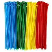 400 PCS Small Colored Zip Ties 4 Inch Multi-Color Zip Wire Tie for Deco Mesh ...