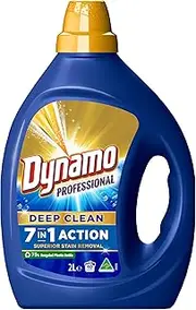 [Dynamo] Professional Deep Clean 7 in 1 Laundry Detergent, 2L, 40 Washloads, Professional Washing Liquid with 7 Actions in 1 for Superior Stain Removal, Advanced Enzyme Formula