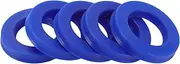 X AUTOHAUX Universal Oil Seal UN Lip Seal Ring Rotary Shaft Seal 40x65x10mm High Pressure TPU Blue 5 Pcs