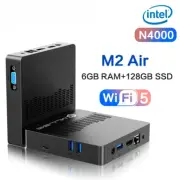 Mini PC M2 Air Intel N4000 Windows 11 6GB RAM Dual-Band WiFi Bluetooth Computer