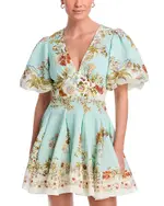 Hemant and Nandita Balloon Sleeve Mini Dress