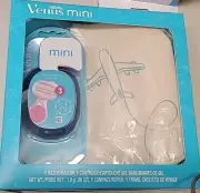 Gillette Venus Mini Shaver Travel Set Razor, 1 Cartridge, 1 Case, 1 Travel Bag