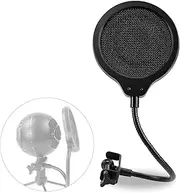 Snowball Mic Pop Filter - 4 Inch 3 Layers Windscreen with Flexible 360° Gooseneck Clip for Blue Snowball Microphone to Improve Sound Quality by YOUSHARES