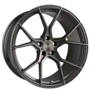 (4) 19" Staggered Stance Wheels SF07 Gunmetal Brushed Tinted Face Rims (B3) (for: Volkswagen)