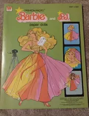 Vintage 1978 Whitman Fashion Photo Barbie & PJ Paper Dolls Book Uncut Mattel