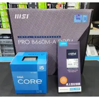 在飛比找蝦皮購物優惠-INTEL I5-12400+MSI PRO B660M-A