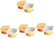 Ipetboom 4sets Bowl Spoon for Cup Plate Feeding Cups Plates Milk Bottle Dinnerware Plate Food Steamer Food Tray Bowls 2pcs*4