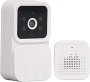 Wireless Video Doorbell, WiFi Smart Doorbell Security Camera with 2-Way Audio, Night Vision, Storage, Real-time Monitoring Doorbell for Home
